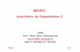Arquitetura de Computadores I - Instituto de Computaçãoducatte/mo401/Slides/... · MO401 Arquitetura de Computadores I Multiprocessadores e Paralelismo MO401 11.2 MO401-2007 Revisado