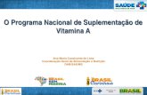O Programa Nacional de Suplementação de Vitamina A · 2019-09-03 · Repercussões na economia dos países (Ross e Horton 1998) REPERCUSSÕES DA ANEMIA . Novidades para 2013 Descentralização