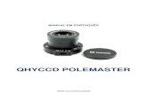 QHYCCD POLEMASTER - Tellescópio › imagens › manual › PoleMaster... · 2016-07-10 · 1.1 Insira o adaptador base do PoleMaster na parte do polar scope de sua montagem. Use