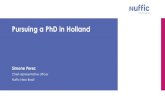 Pursuing a PhD in Hollandusp.br/aucani/euraxess19/archive/simonePerez.pdf · O Nuffic Neso Brazil − Internacionalização do ensino superior; − Representação do ensino superior