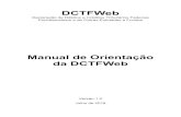 DCTFWeb - Departamento Pessoal Onlinefiles.departamentopessoalonline.com/200001255-4df2e4eece/Manu… · utilizado, plataforma web, permite uma maior integração com os sistemas