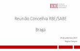 Reunião Concelhia RBE/SABE Braga - Rede de Bibliotecas de ...rbb.blcs.pt/documentos/artigos/reuniao_set_2017.pdfcontínua em bibliotecas escolares ou em TIC. 2 —Ao longo de cada