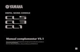 Manual complementar V3 - Yamaha Corporation...Janela I/O Devices (Dispositivos de E/S) 6 Manual complementar V3.1 Indica o status da fonte de wordclock do RSio64-D. *1 Piscará se