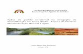 Ações de gestão ambiental na mitigação da desertificação em … · 2017-04-20 · Coimbra 2016 . I . II Dedicatória Dedico este trabalho ao meu padrasto José Martins ...