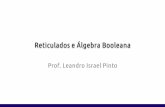 Reticulados e Álgebra Booleana - leandroip.comleandroip.com/.../Reticulados_e_Algebra_Booleana.pdf · Álgebra Booleana Particularmente para computação; Lógica e álgebra de conjuntos