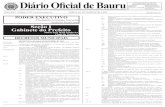 Diário Oficial de Bauru · I - O Plano de Mobilidade Urbana de Bauru – PLANMOB, foi elaborado em consonância à Lei Municipal n° 5.631, de 22 de agosto de 2.008 (Plano Diretor