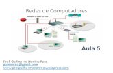 Redes de Computadores - WordPress.com · Redes de Computadores Prof. Guilherme Nonino Rosa guinonino@gmail.com  Aula 5