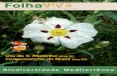 Rosmaninho ( Lavandula stoechas · Fotografia da capa: pormenor da flor da esteva (Cistus ladanifer ) no vale do rio Mondego, próximo de Mangualde. FOLHA VIVA 3 Introdução ...