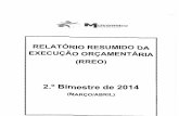 2. Bimestre de 2014 - Prefeitura Municipal de Mucambo Ceará · 2019-10-17 · oivulqacao nesta data dos seguinte rela t6rio e demonstrative: RR EO - Relat6rios Resumidos de Execu