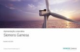 Apresentação corporativa Siemens Gamesa · •58 turbinas GW de baixa manutenção •Cerca de 29.000 aerogeradores de baixa manutenção •Operações de serviços em 62 países