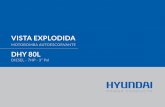 VISTA EXPLODIDA - HYUNDAI Powerhyundaipower.com.br/wp-content/uploads/2016/12/DHY80L... · 2016-12-05 · 3 dhy80l-p13-003 apoio do suporte 4 4 dhy80l-p13-004 tampa do tanque de combustÍvel