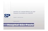 Cláudia H. Carlos da Silva Setembro/2010 Hospital …...2011/03/04  · Gestão do Conhecimento Em n úmeros: Ano 2009 Total de leitos 775 Atendimentos Ambulatóriais 785.056 Pronto