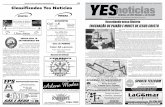 Yes Noticias 4ª Edição INÍCIO 1€¦ · Anúncie sua venda no Jornal Yes Notícias Uno Mille Fire Ano: 2003/2003 2 portas, branco, alarme, trava elétrica e alto falantes. Contato: