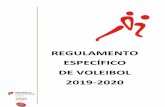 REGULAMENTO ESPECÍFICO DE VOLEIBOL 2019-2020 · DGE | Regulamento Específico de Voleibol 2019-2020 2 1. Introdução Este Regulamento Específico aplica-se a todas as competições