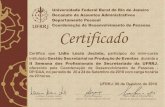 Titulo do Artigo · Certifico que Lidia Lúcia Jacinto, participou do mini-curso intitulado Gestão Secretarial na Produção de Eventos durante a Il Semana dos Profissionais de Secretariado