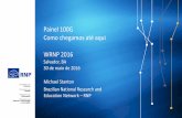 Painel 100G Como chegamos até aqui WRNP 2016 · 2017-09-26 · telecom, donas de ativas em fibra: •Em 2009, foi celebrado acordo com a Oi, que cedeu para a RNP por 10 anos acesso