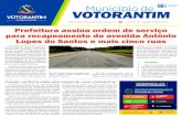 Ano 22 Nº 1.133 / Votorantim, 15 de Maio de 2020 ... · Prefeitura assina ordem de serviço para recapeamento da avenida Antônio Lopes do Santos e mais cinco ruas Manoel Vasques