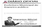 Prefeitura de Itaparica - DIÁRIO OFICIAL · 2019-12-20 · PREFEITURA MUNICIPAL DE ITAPARICA - BA Sexta-feira 20 de Dezembro de 2019 Ano III – N° 225 Esta edição encontra-se