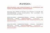 AVISO - Federal University of Rio de Janeiro · Autorreferenciados. Mapas metacognitivos. Modelos quantitativos para indicadores baseados em macroprocessos. Forma de Avalia˘c~ao