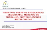 PRINCIPAIS DESAFIOS BRASILEIROS: DEMOGRAFIA, MERCADO …graduacao.ufabc.edu.br/relacoesinternacionais/... · brasil de hoje: demografia e mercado de trabalho para combater a inflaÇÃo