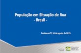 População em Situação de Rua - Brasil€¦ · ATENDIMENTO À POPULAÇÃO EM SITUAÇÃO DE RUA NO SUAS - 2018 CREAS/PAEFI** 22.444 pessoas em situação de rua atendidas CENTRO