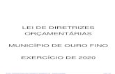 LEI DE DIRETRIZES ORÇAMENTÁRIAS MUNICÍPIO DE OURO FINO …camaraourofino.mg.gov.br/assets/frontend/pdf/leis/63b9b4733f7aa9… · MAURICIO LEMES DE CARVALHO, Prefeito do Município