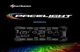 MANUAL - Sharkoon...4 1.3 Pacelight RGB Fan F1 Geral: Velocidade da ventoinha 1.400 rpm ± 10 % Tipo de rolamento Rolamento de fluido dinâmico Máximo fluxo de ar 93,22 m³/h Máxima