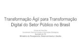 Transformação Ágil para Transformação Digital do Setor Público … Silva... · Workplace Digitalizing Workplace Digitalizing Customer Interactions higher 24/7 availability Balance