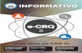 INFORMATIVO - Conselho Regional de Químicacrq3.org.br/wp-content/uploads/2018/12/informativo-outubro-novem… · Informativo do CRQ-III esteve ausen-te de julho a outubro. Mas o