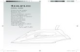 Manual Aral 2200 - Electrodomesta · Español Plancha de vapor Aral 2200 Distinguido cliente: Le agradecemos que se haya decidido por la compra de un producto de la marca TAURUS.