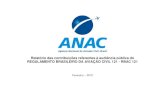 Relatório das contribuições referentes à audiência …...Relatório das contribuições referentes à audiência pública do REGULAMENTO BRASILEIRO DA AVIAÇÃO CIVIL 121 - RBAC
