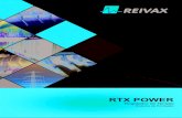 Folder A4 - RTX POWER G2 - 2018 - rev01...de novas PCHs. O Sistema de Excitação RTX POWER é baseado na plataforma mais avançada da REIVAX, projetada para garantir alto desempenho