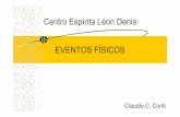 Centro Espírita Léon Denis EVENTOS FÍSICOS · 2019-02-15 · Pensamento clássico –1 (cont.) A velocidade de aproximação do automóvel com relação ao muro é de 60km/h, percorrerá,