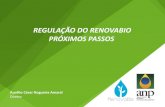 REGULAÇÃO DO RENOVABIO PRÓXIMOS PASSOS - FGV Energia · Certificado de Produção Eficiente de Biocombustível Minuta - Certificação. O Brasil é o 3º maior consumidor global