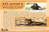 10 years - Lynx ex-situlynxexsitu.es/source/PDFS/10Aniversario/MargaridaFernandes10.pdf · Estes dez anos de programa foram mui-to positivos. Conse-guiu-se ultrapassar as expectativas,
