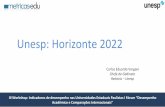 Unesp: Horizonte 2022€¦ · Quota parte da Unesp: 1,94% ICMS III Workshop: Indicadores de desempenho nas Universidades Estaduais Paulistas I Fórum “Desempenho Acadêmico e Comparações