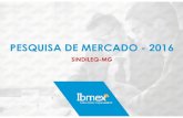 PESQUISA DE MERCADO -2016 - sindileq.org.br · Pesquisa de Mercado 2016-realizada em maio/2016 - 90,7% PRINCIPAL NEGÓCIO DA EMPRESA 20,6% 17,9% 16,3% 2,3% Locação de Máquinas