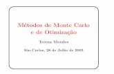 S~ao Carlos, 28 de Julho de 2003lattice.if.sc.usp.br/oldlattice/CADSC03/curso.pdf · Otimiza˘c~ao Determin stico e.g. Terreno com 24 arv ores produz 600 ma˘c~as por arv o-re; para