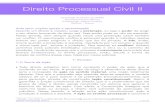 Processo Civil II - Vetust-up · II - s hip teses de tutela da evid ncia previstas no art. 311, incisos II e III; III - decis o prevista no art. 701." Art. 4º. (CPC/15) " As partes