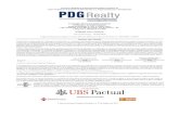 PDG Definitivo V5 - MZA PDG Realty S.A. Empreendimentos e Participações (a “PDG Realty” ou “Companhia”) está realizando uma oferta de distribuição pública primária de