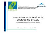 PANORAMA DOS RESÍDUOS SÓLIDOS NO BRASIL › biogas › wp-content › uploads › sites › 3 › 20… · PANORAMA OF SOLID WASTE IN BRAZIL São Paulo – 12 de novembro de 2008