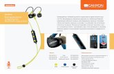 CNS-SBTHS1 Беспроводные спортивные Bluetooth-наушники · Стильная форма и 3 размера амбушюр сделают использование