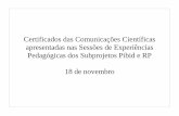 Certificados das Comunicações Científicas apresentadas nas ...eventos.ufrrj.br › sipibid-siresp › files › 2020 › 05 › certificados_dia18n… · UNIVERSIDADE FEDERAL RURAL
