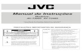 Manual de Instruções - JVC · 2013-06-10 · Manual de Instruções Modelos: AV-T3885 AV-T3485 Leia o Manual de Instruções. Desta forma, você estará assegurando uma operação