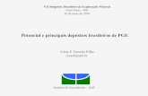Potencial e principais depósitos brasileiros de PGE€¦ · primitive compositions (Fo 89.8 to 92.7) and very high nickel contents (4000 to 7000 ppm). The Jacaré Complex is a large