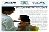 EDIÇÃO VACINAÇÃO CONTRA A GRIPE...Na primeira fase da Campanha de Vacinação contra a Gripe, que ocorreu do dia 11 a 22 de abril, foi priorizado o atendimento de crian-ças e