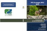 PPG Ecologia UFSC 2015 · PPG Ecologia UFSC 2015 Ecologia de Campo: do mar às montanhas ix Apresentação Este livro é uma publicação do Programa de Pós-Graduação em Ecologia,