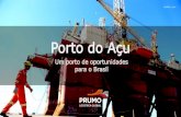 Porto do Açu...Segurança & Proteção Mitigar/ eliminar riscos operacionais às pessoas, instalações e ao meio ambiente, assegurando a integridade de todos ... sem concessão pública.
