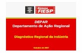 DEPAR Departamento de Ação Regional · gestão e controle de qualidade, principalmente para as micro e pequenas indústrias; - Desconhecimento dos programas de apoio e financiamento