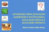 ATIVIDADES PARA EDUCAÇÃO ALIMENTAR E NUTRICIONAL NO … · 2014-04-23 · consumo de alimentos frescos e de qualidade garantida (isentos de defensivos agrícolas). Utilização